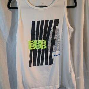 Nike Dri-Fit Cotton Tee Swoosh Workout Men's Training Tank Top Small